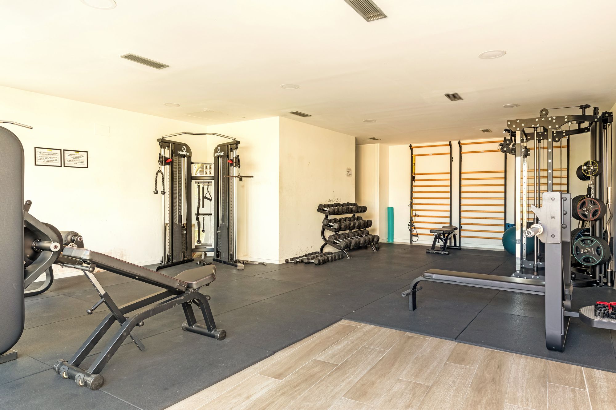 El gimnasio de la urbanización.