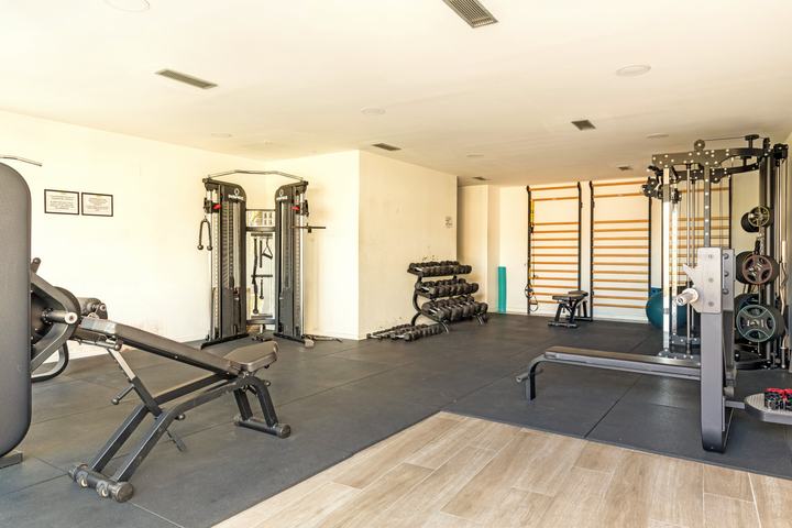 El gimnasio de la urbanización.